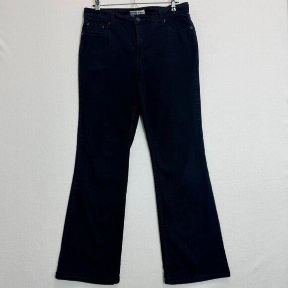 Signature By Levi Strauss & Co. Womens At Waist Bootcut Jeans Size 14 Medium - Picture 2 of 16